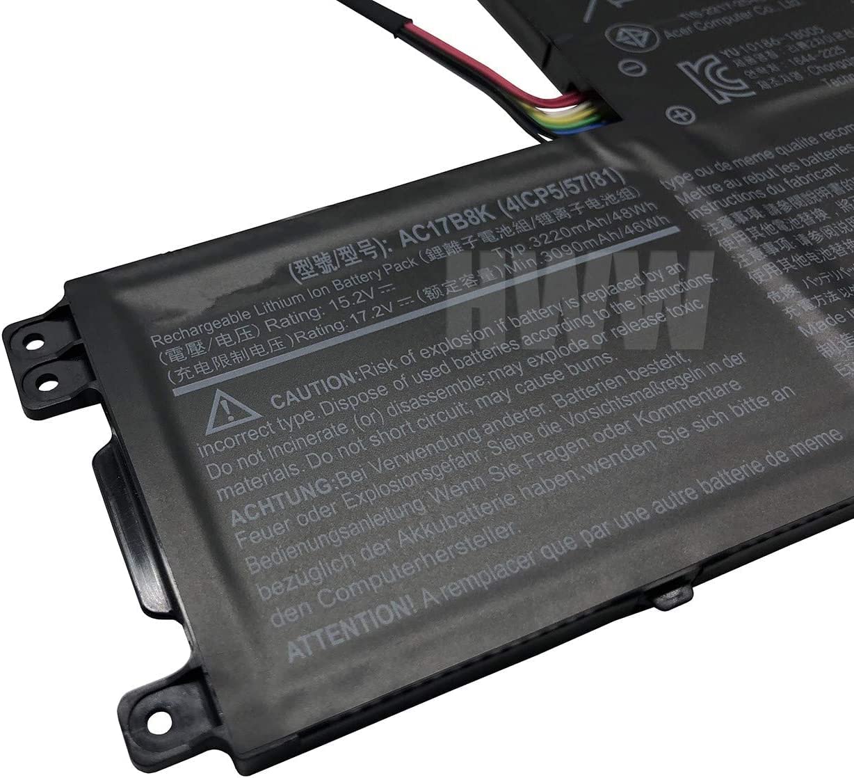 WISTAR AC17B8K Laptop Battery Compatible for Acer Swift 3 SF315-52G SF315-52 4ICP5/57/81 KT.0040G.012 Series